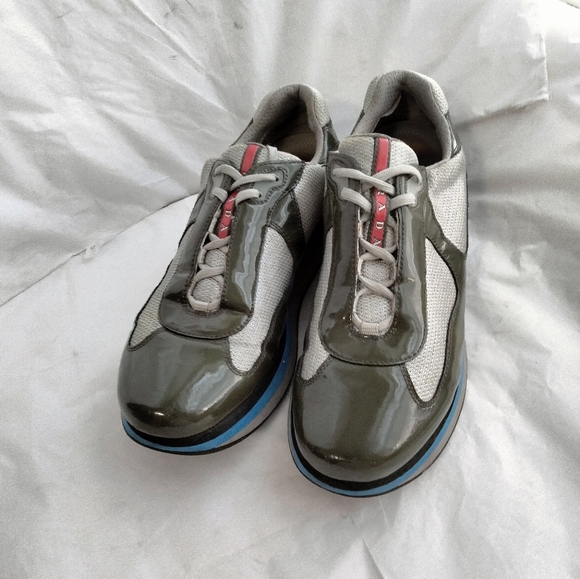 Men's PRADA Double Cup Sneaker size UK 11 us 12 authentic - Picture 10 of 16